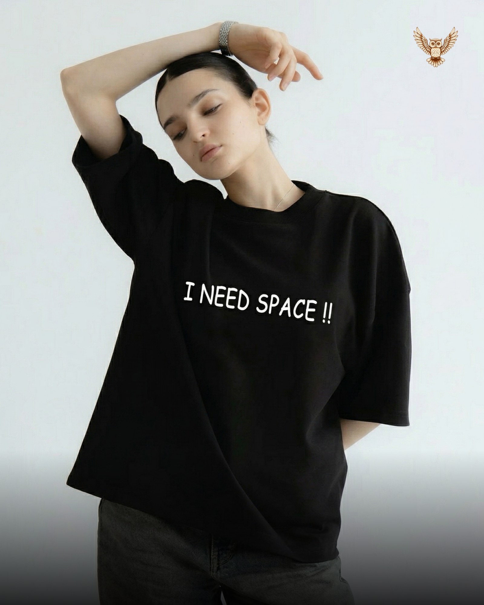 Black T-Shirt - I Need Space