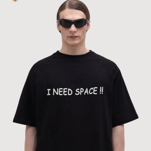Black T-Shirt - I Need Space