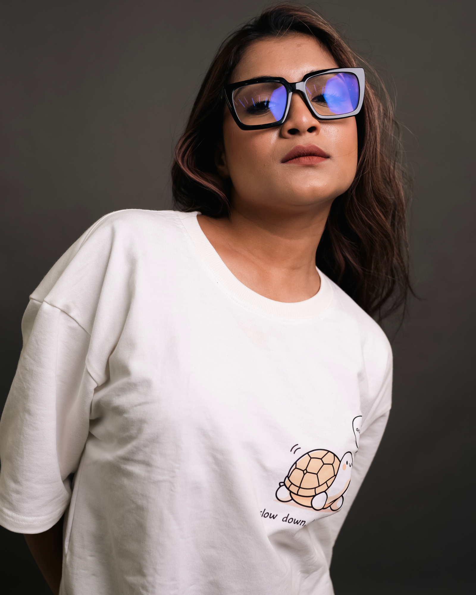 White T-Shirt - White Turtle