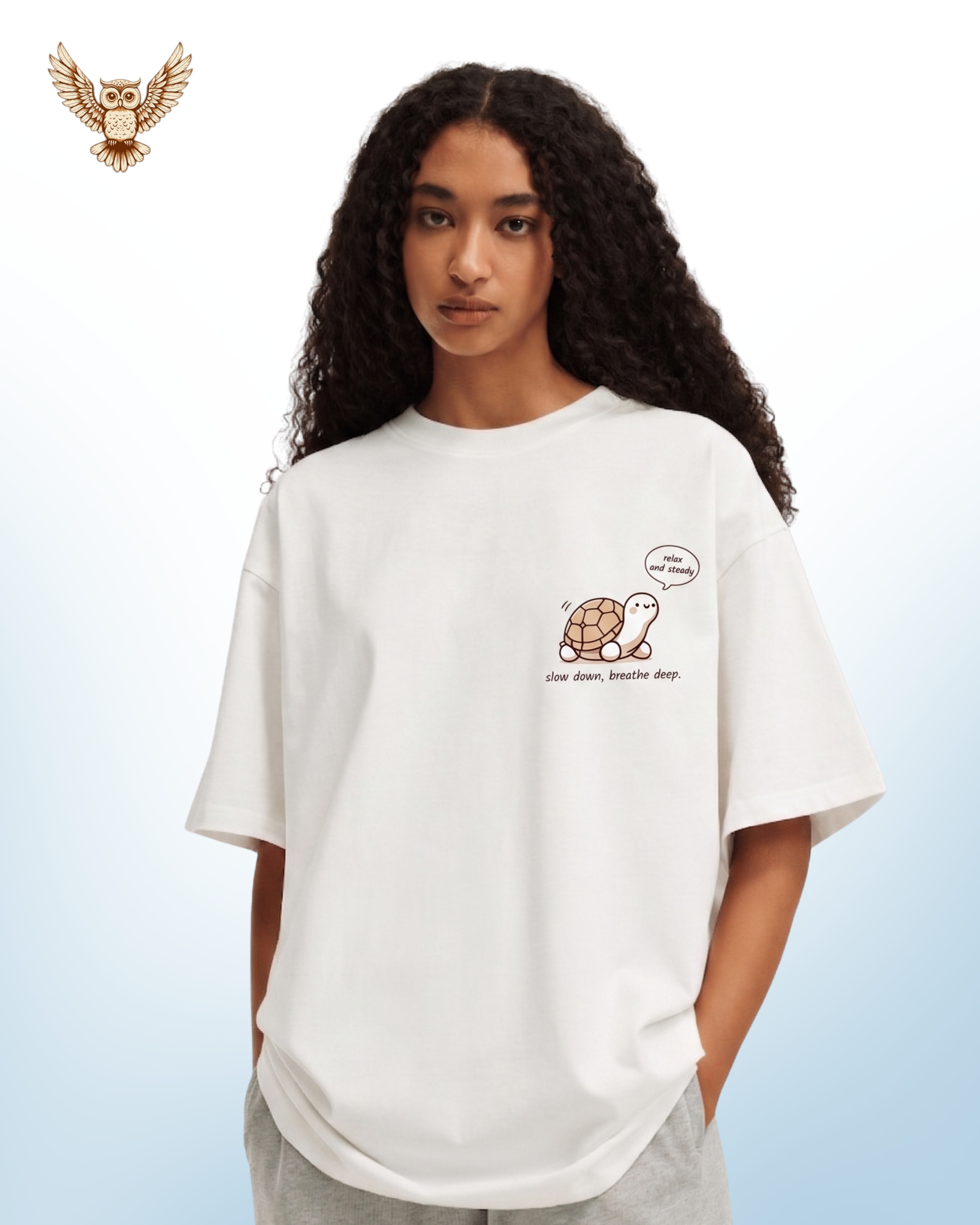 White T-Shirt - White Turtle