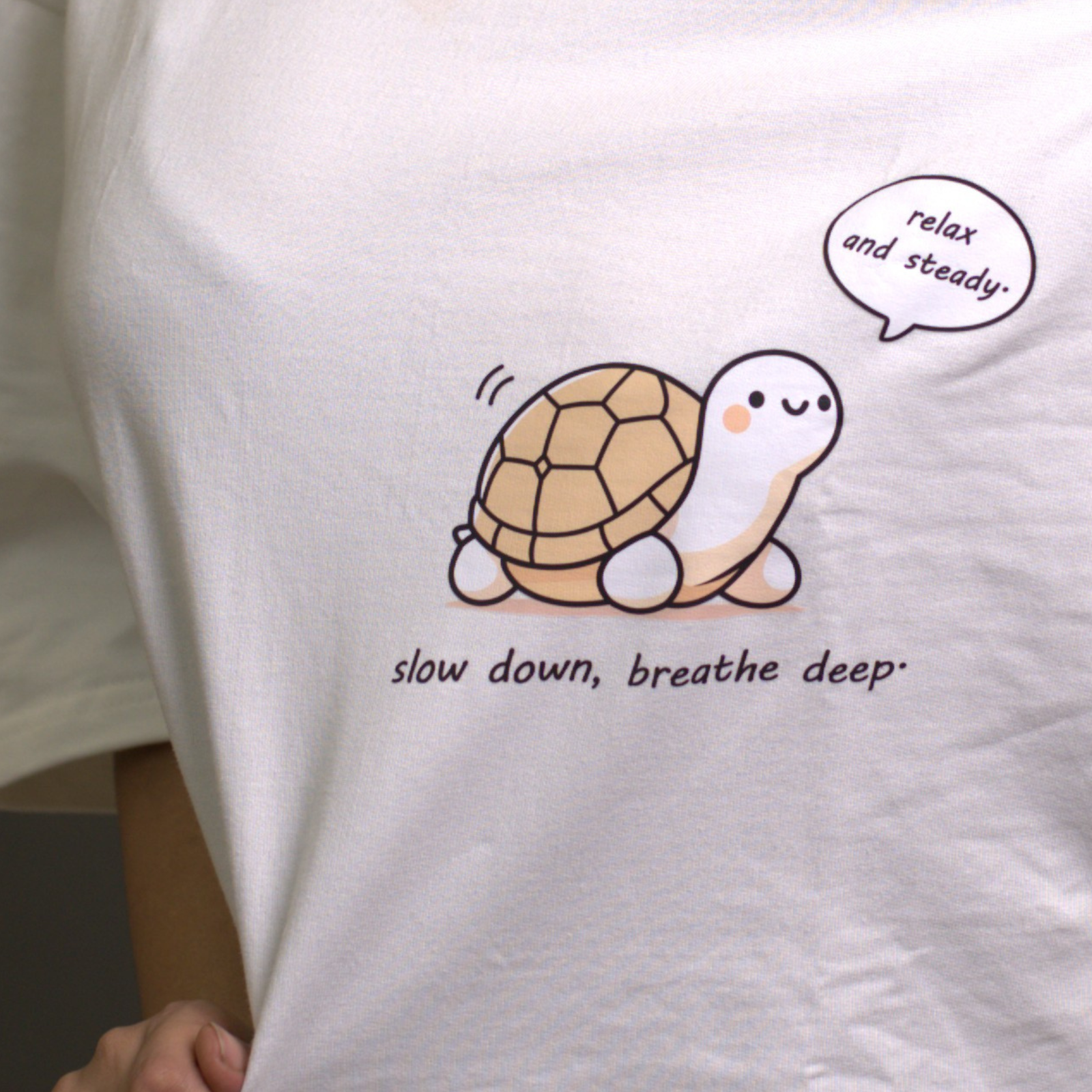 RELAX & STEADY - WHITE TURTLE